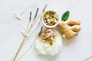 flat lay photo of alternative medicines